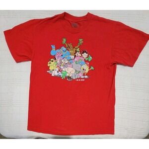 DGK‎ Mens Medium T-Shirt Red Spongebob Scooby-Doo Bugs Bunny Dumbo "No To Drugs"